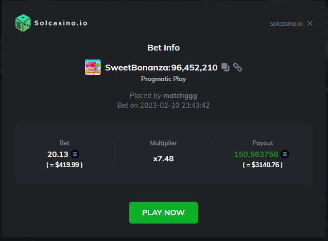 solcasino tweet picture