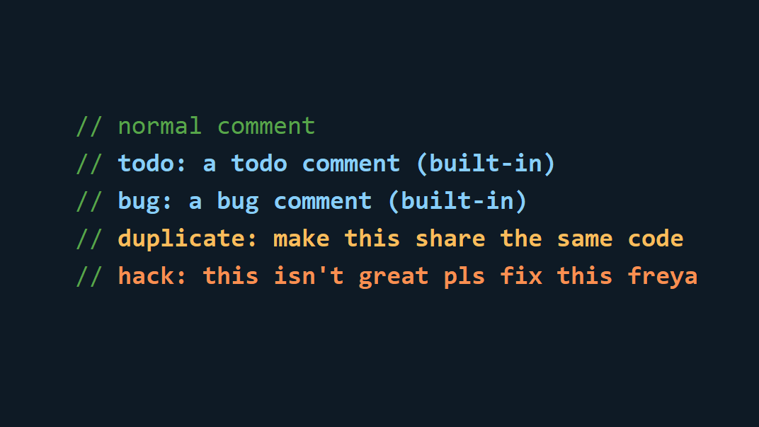 FreyaHolmer's tweet photo. oh neat there's custom word highlighting in rider https://t.co/BP21n0KEd3