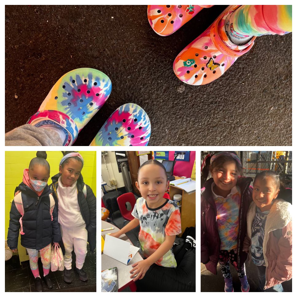 TheraErickson's tweet photo. Our last day of Spirit Week we🇺🇸traveled to the beautiful southern Oregon coast, where we researched the friendly & relaxed😎vibe in Tie-Dye Style! #usa #schoolspirit #community @DOEChancellor @jen_joynt @AnyaMunce @D8Connect @NYCSchools #sel #equity #connectinglearning #research https://t.co/5qMfCzjR5h