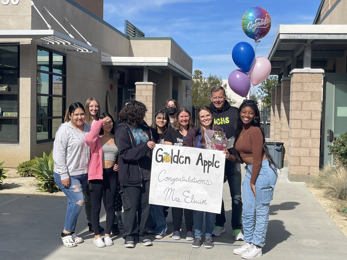 Congratulations to our Golden Apple <a href="/ICHS_Science/">Sarah Elwin</a> Sarah Elwin!!  Well deserved!!