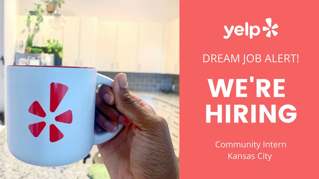 ⚠️ Dream job alert ⚠️ @yelpkc is hiring a community intern for 2023! If you're a lover of all things local to Kansas City, a wizard at hosting parties, and you have brand social media experience, apply at the link below today. yelp.careers/us/en/job/9671…