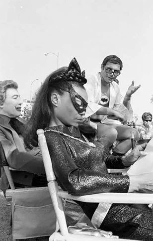 mrjafri's tweet image. Adam West with Eartha Kitt and Cesar Romero