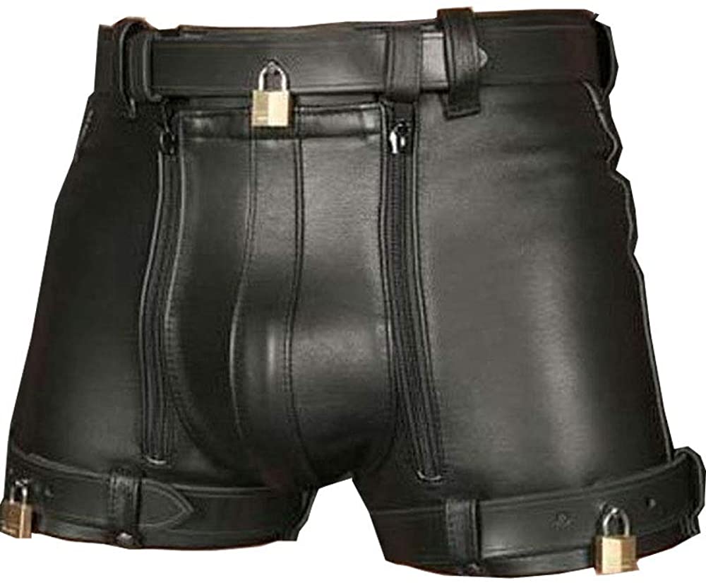 Littline1's tweet image. Lockable leather chastity shorts 
#shorts #chastity #lockable #zipper