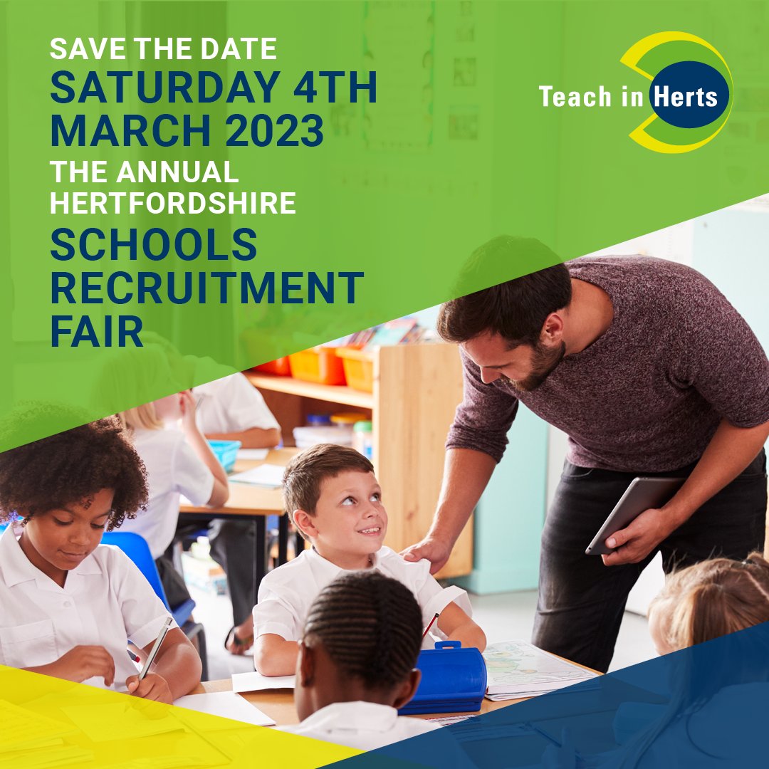 Are you interested in ECT induction in Hertfordshire? Meet representatives from HFL &amp; Herts schools and settings in person to discuss all things induction &amp; current and upcoming vacancies.  Reserve your place at The Teach in Herts Recruitment Fair 2023 👉 bit.ly/3jVv86G
