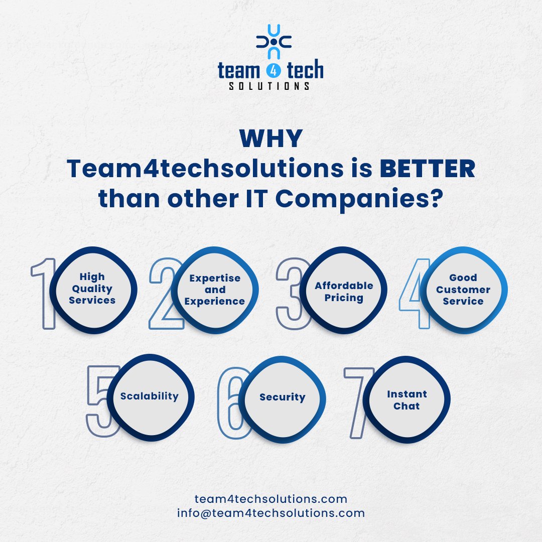 T4Tsolutions's tweet image. Why Team4techSolutions is Better?

#itcompany #itservices #itcompanies #team4techsolutions #it #company #itcompany #itsolutions #itsolutionsforbusiness #better #team #services #software #techworld #servicestartup #Services

Contact@team4techsolutions.com
team4techsolutions.com