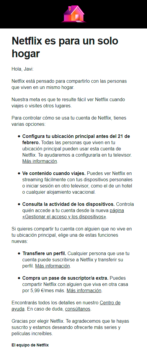 Debido a los últimos acontecimientos, talvez me despida de @NetflixES 

#Netflix #NetflixEspana #byebyeNetflix