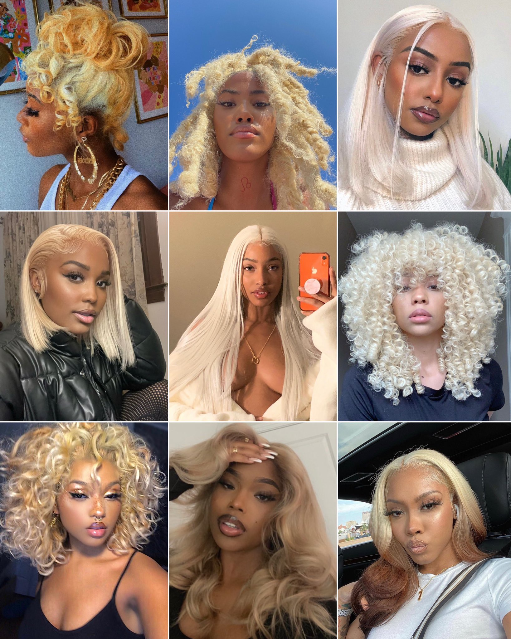 Blonde to Black Girl Hair