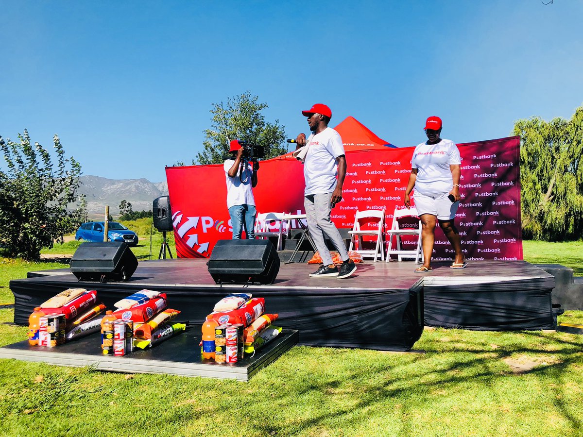 Postbank_ZA's tweet photo. Grabouw you answered all our questions after the “Ke Nako - Respect A Cent” musical stage play so effortlessly and you made sure to win all the prizes with ease.

Open your accounts with Postbank as we bank ease…

#Postbank
#SmartSave
#BakgotsiStokvel
#WesternCape https://t.co/LmTx8XA8Nn
