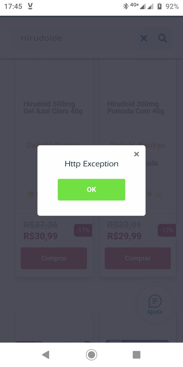 HeWerth's tweet photo. @MeliuzOficial o que ocorre que a mais de 1 mês não consigo comprar nem pelo site da @Drogaraia1 e Drogaria SP pelo acesso da Meliuz, aparece essa mensagem. https://t.co/aNuLrnx5r4