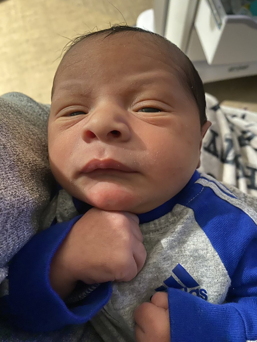 J_Blackmond's tweet photo. The newest member of the Blackmond Fam 💙😍 https://t.co/yojCxKLSbM