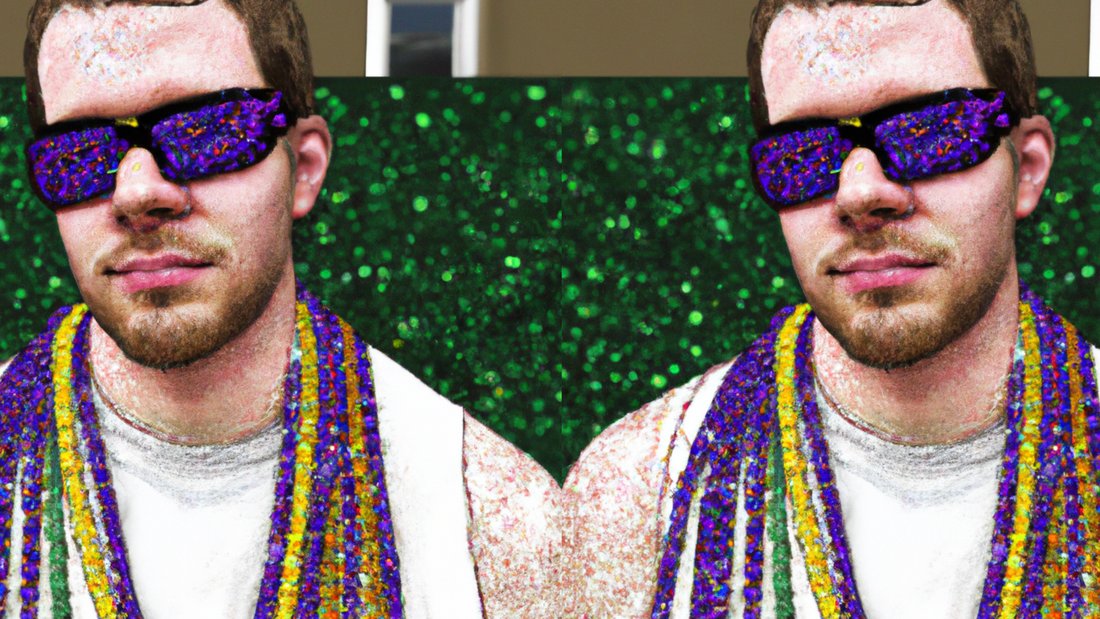 Shandypockets's tweet photo. With Super Krewe parades approaching, you may find yourself sharing these streets with a migratory species that comes to town to insert their presence into otherwise fun public celebrations. They're known as the Krewe of Chad, but how do you spot them? Here's a beginner's guide: https://t.co/2VVLYFUleP