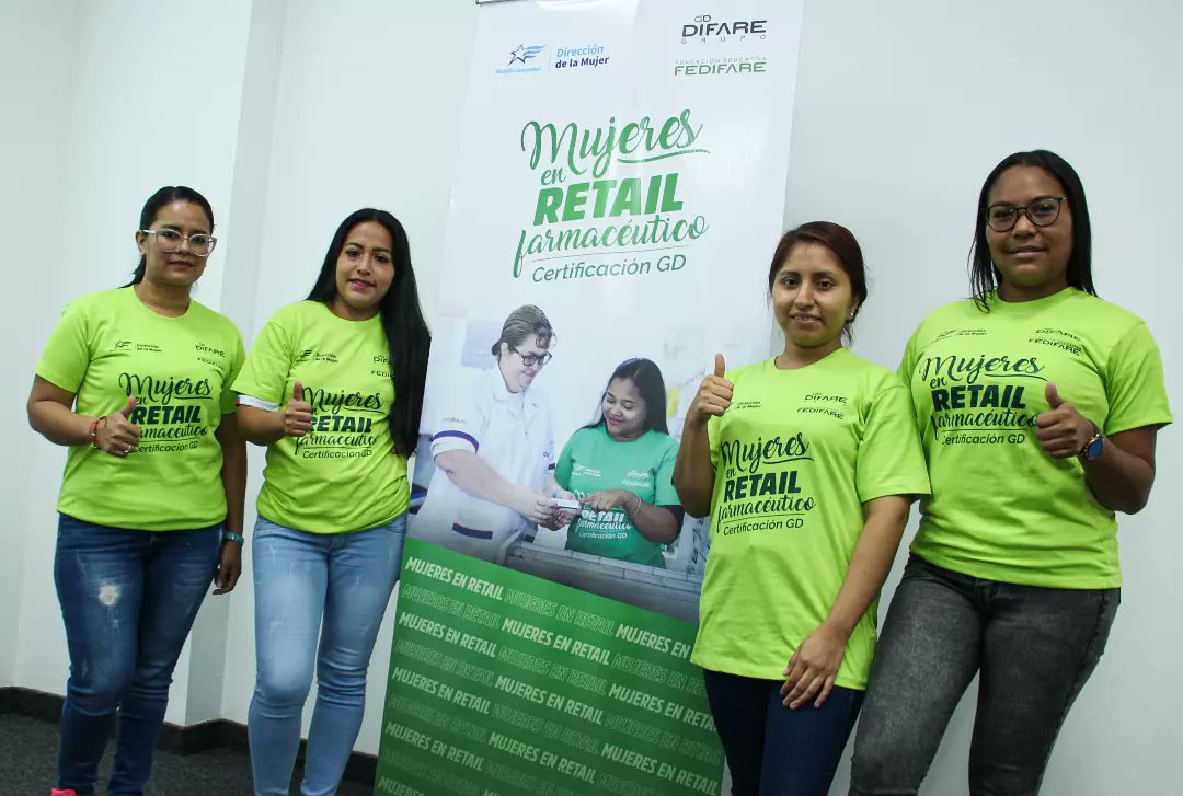 Un nuevo grupo de mujeres inició sus capacitaciones en Retail Farmacéutico 💊. Este programa se implementa gracias a la alianza entre <a href="/GrupoDIFARE/">DIFARE RC-Sostenible</a> y <a href="/alcaldiagye/">Muy Ilustre Municipalidad de Guayaquil</a>, a través de la Dirección de la Mujer <a href="/inspiramujergye/">Inspira Mujer GYE</a>.