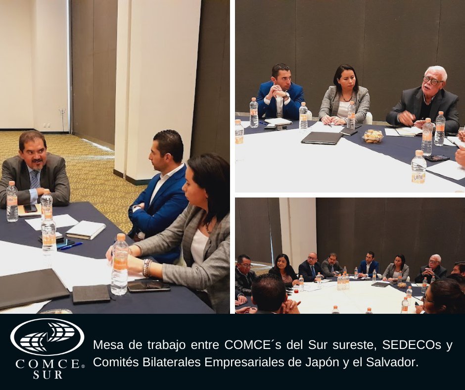ComceGRO's tweet photo. 📍Participamos en la reunión con comités del
@COMCE_Sur y representantes de las #Sedecos encuentros de negocios, para generar promoción, estrategias de inversión y exportación, llevando lo mejor de México al mundo 🌎🤝 #SOMOS_COMCE @AlexaOficial18 @ComceOficial https://t.co/FfKewkCAKh