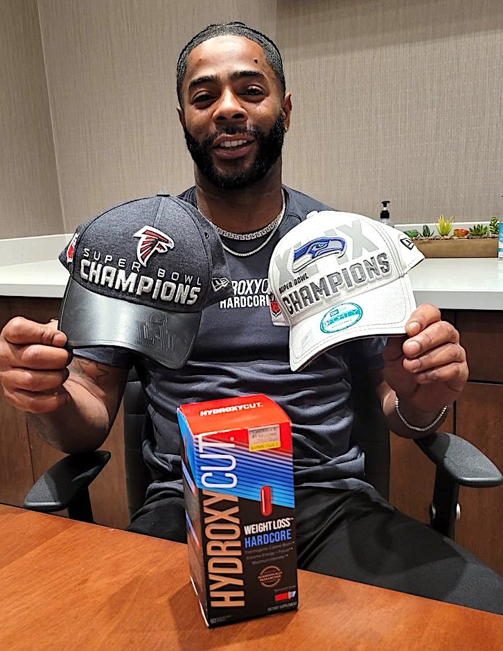 hydroxycut's tweet photo. What might have been (peep the hats) had @Mac_BZ not put in the work. All those hours in the gym & on the field, keeping his body right & tight #BigGame #Football #malcolmbutler https://t.co/v7IaHsQ5Lt