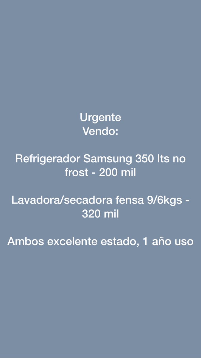 👀
Porfa RT

#vendo #santiago #refrigerador #lavadora 

⁦<a href="/YO_VENDO/">YO VENDO y COMENTO</a>⁩ ⁦<a href="/chile_ventas/">Chile Ventas</a>⁩