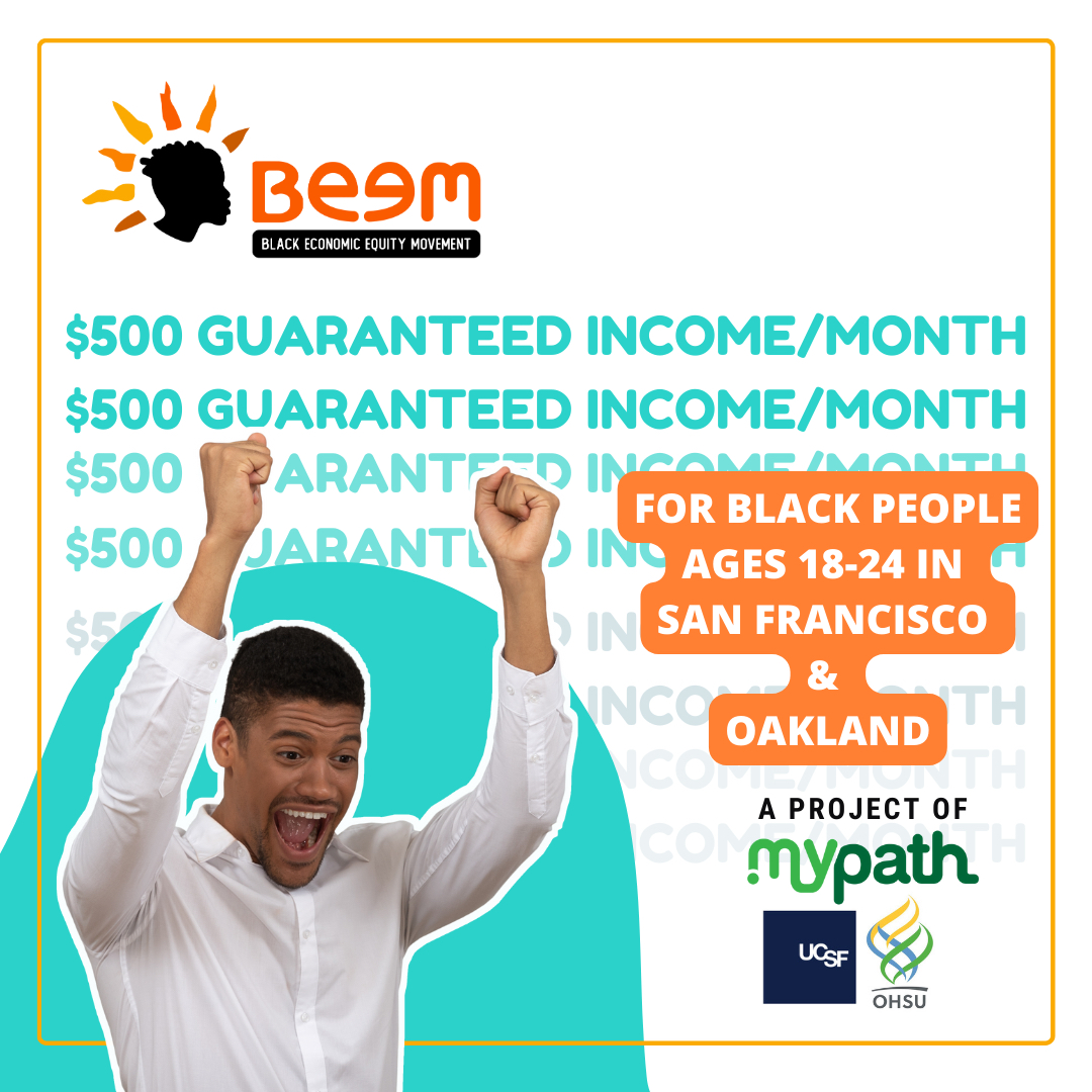CURYJ's tweet photo. BEEM: The Black Economic Equity Movement will randomly select 300 Black young people (ages 18-24) from San Francisco and Oakland to receive $500 per month for 12 months. Apply to join: https://t.co/tmN6bV103V
#BEEMProject #BEEMguaranteedincome https://t.co/lgDtyronOu