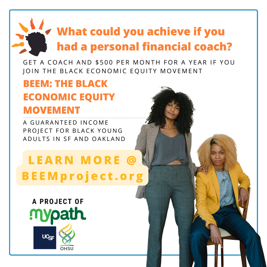 CURYJ's tweet photo. BEEM: The Black Economic Equity Movement will randomly select 300 Black young people (ages 18-24) from San Francisco and Oakland to receive $500 per month for 12 months. Apply to join: https://t.co/tmN6bV103V
#BEEMProject #BEEMguaranteedincome https://t.co/lgDtyronOu