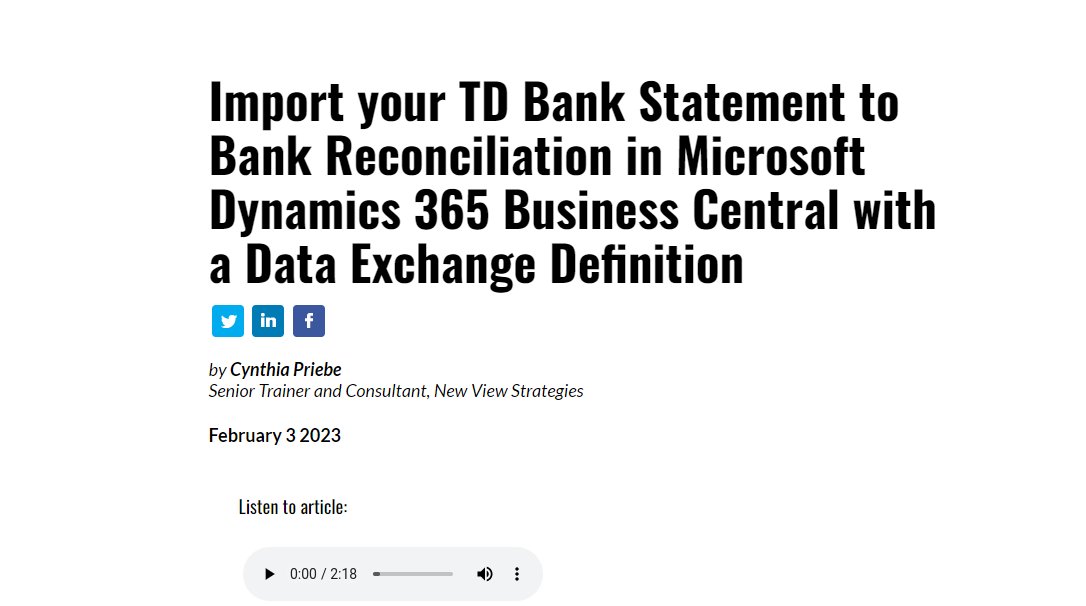MSDynamicsWorld On Twitter Import Your TD Bank Statement To Bank msdynamicsworld-on-twitter-import-your-td-bank-statement-to-bank