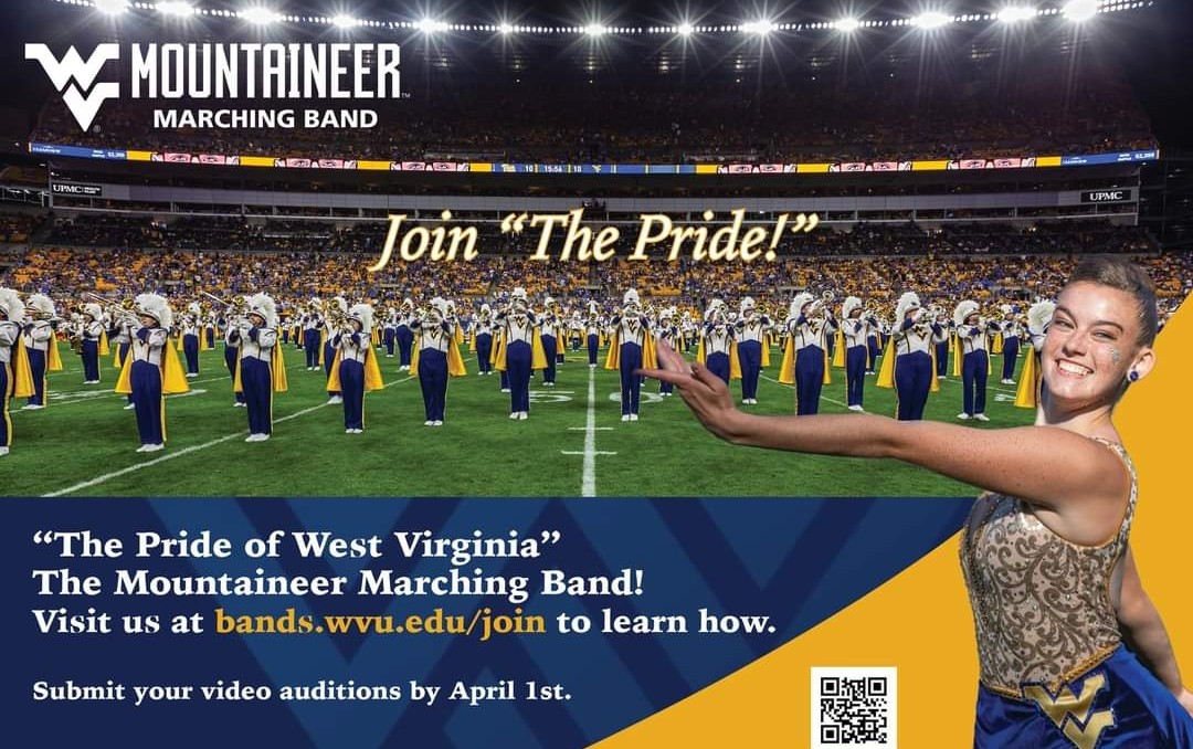 Register now at: Bands.wvu.edu/join