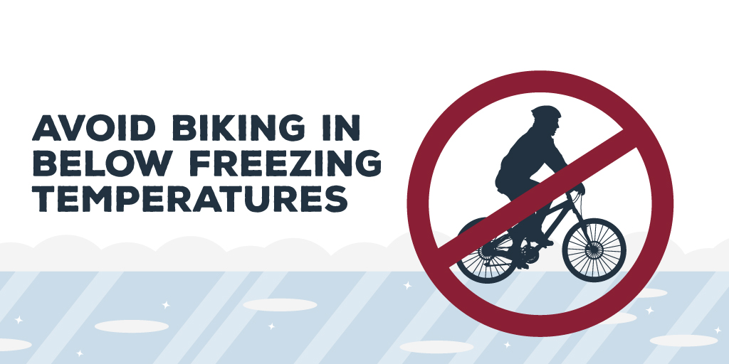 moveutah's tweet photo. Do you know when to hang up your helmet and forego your bike ride for the day?

It's generally recommended that if the temperature is below freezing, you should avoid riding your bike. This is because ice may form on the road/sidewalks, making riding risky. https://t.co/HAcKCk33Xk