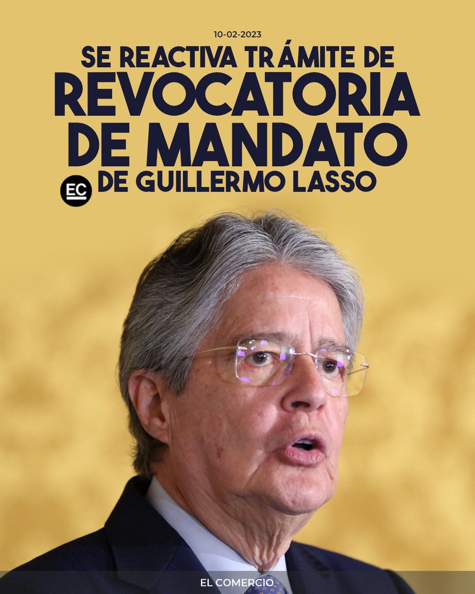 elcomerciocom's tweet photo. EL #TCE acepta recurso de apelación sobre el proceso de revocatoria de mandato de Guillermo Lasso » https://t.co/zEWyASM1lN https://t.co/WJ8CWaJ2eq