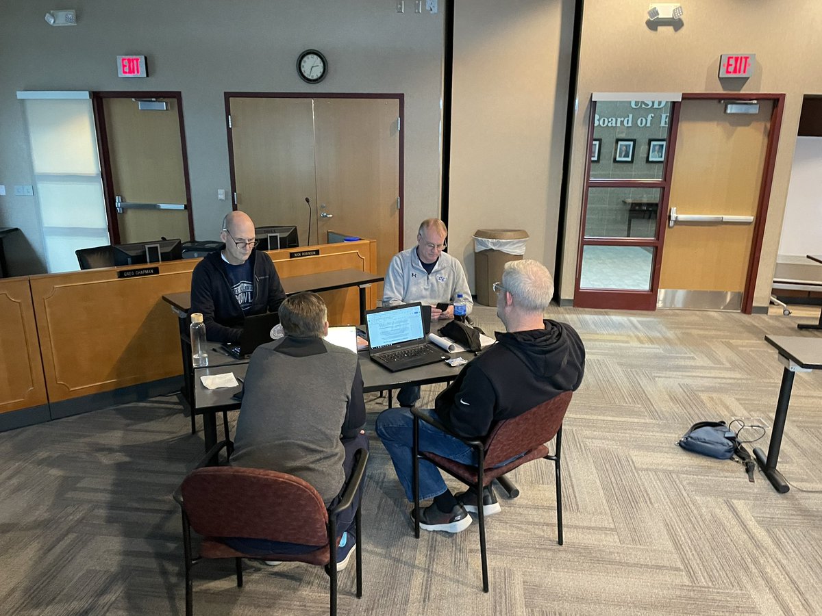 This dedicated <a href="/GardnerEdgerton/">Gardner Edgerton USD 231</a> team came together in a snow day to dive into vision development. It was a great two days of work! Exciting things ahead.