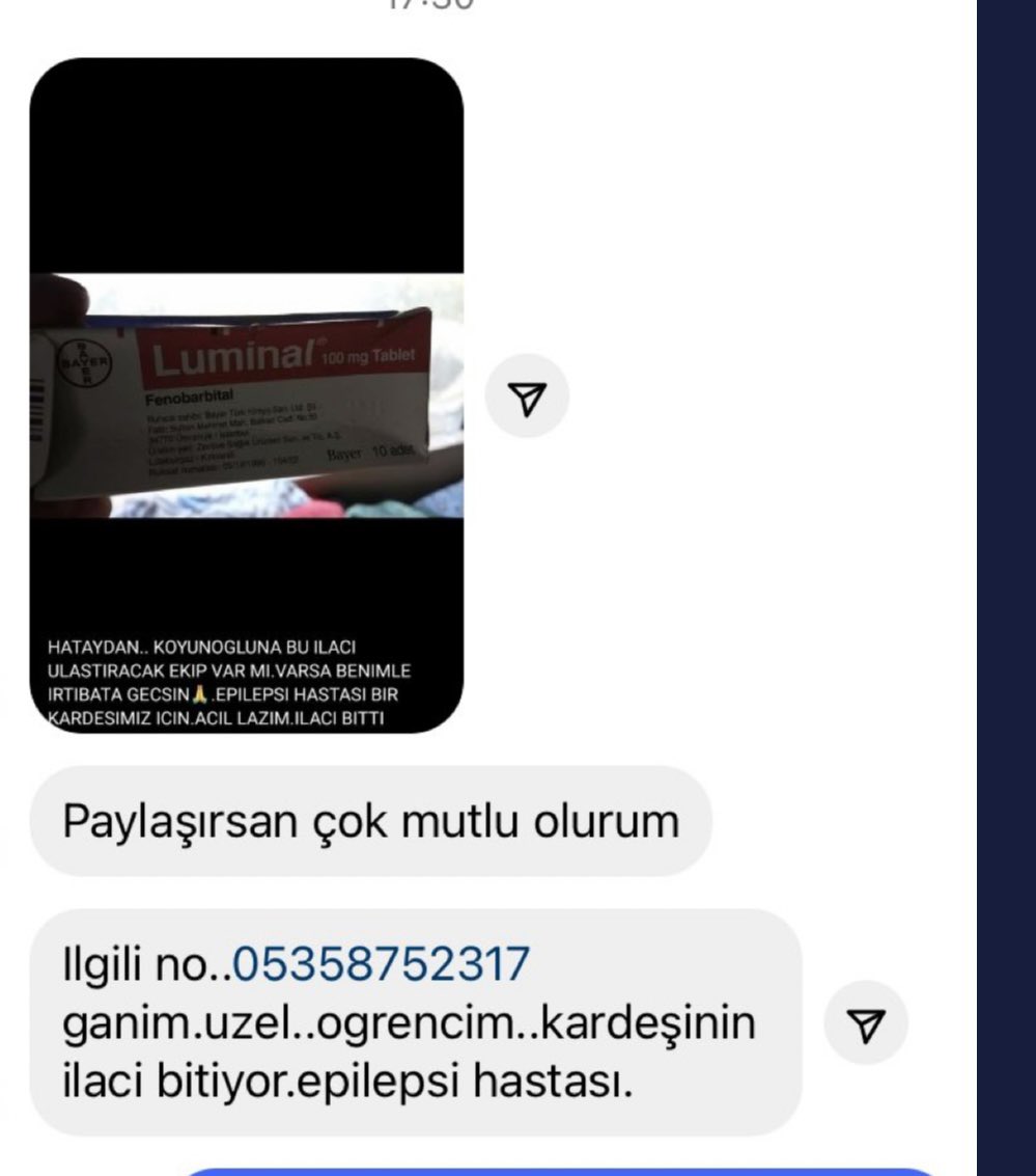 OtizmAcil's tweet photo. Luminal! Epilepsi ilacı acil Koyunoğlu Samandağ! İletişim:05358752317
@BabalaTv @ahbap @tebkurumsal https://t.co/iBQ1j6FZAl