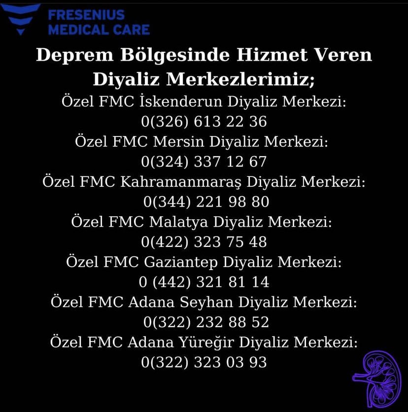 yarenefew's tweet photo. Bölgeye pekçok merkez kurdular. Ne kadar çok paylaşabilirsek o kadar insan faydalanır. @fresenius_tr https://t.co/e4m8PoTk1t