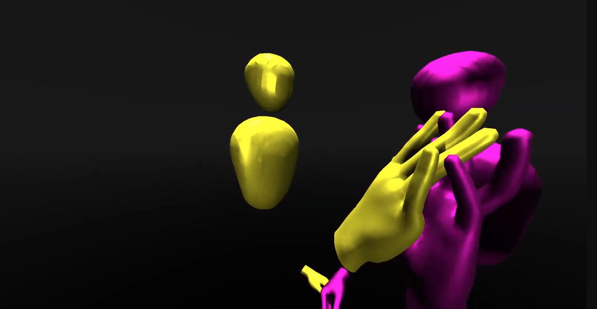 TorinoCityLab's tweet photo. Avatar danzanti in uno spazio virtuale. 3 ballerine da remoto in 3 luoghi diversi si incontrano e si uniscono in un'unica coreografia, fra questi luoghi anche #CSINext, la sede di #CTENext, Casa delle Tecnologie Emergenti di @twitorino
#onlivecampus #tecnologia #cultura #VR https://t.co/f7pNWYXBub