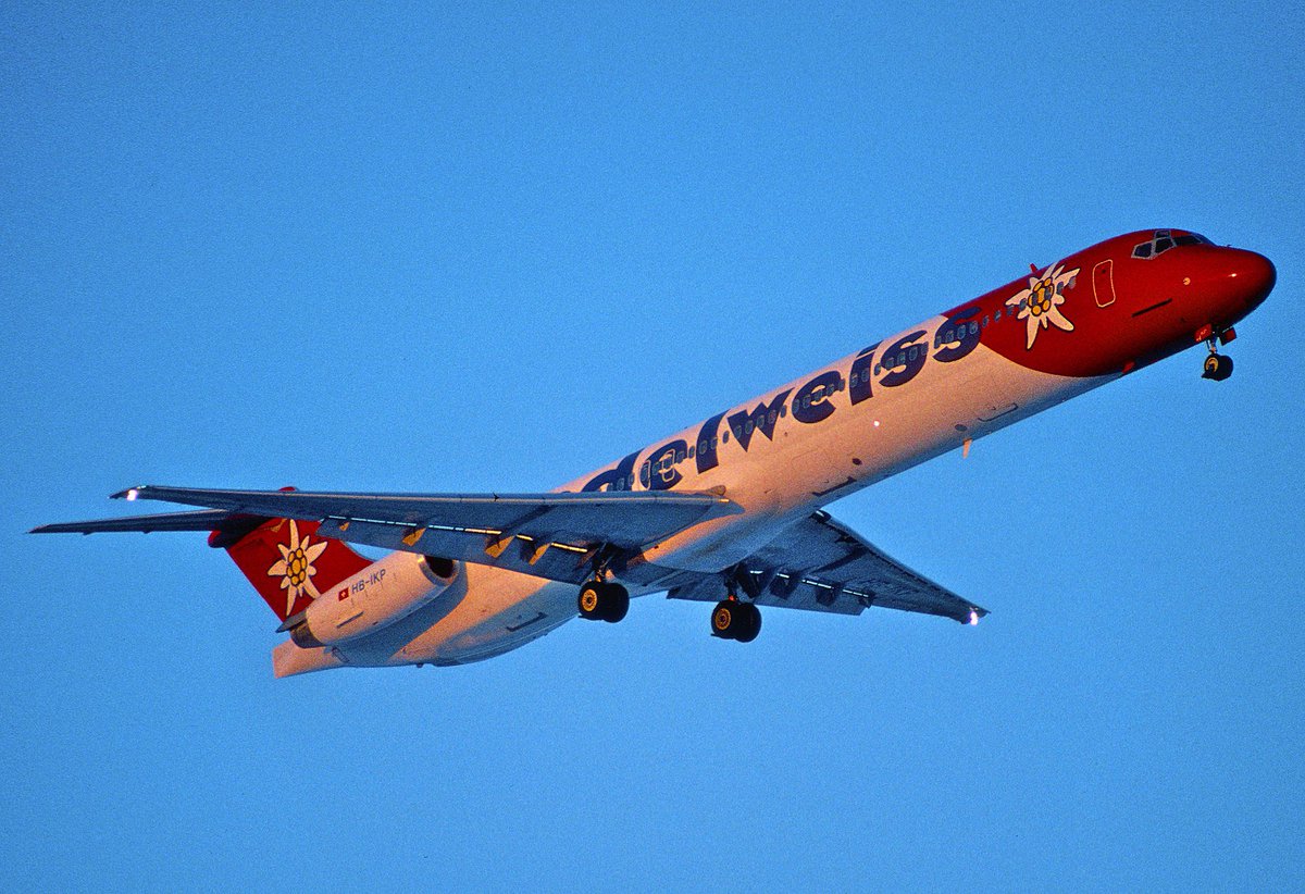 Today in Aviation, Swiss leisure carrier Edelweiss (WK) commenced operations in 1996. 
The maiden service departed Zurich, bound for Paphos, via Larnaca.

📸: Aero Icarus via Wikimedia 

#jetbackintime #edelweissair #md83 #todayinaviation #avgeek