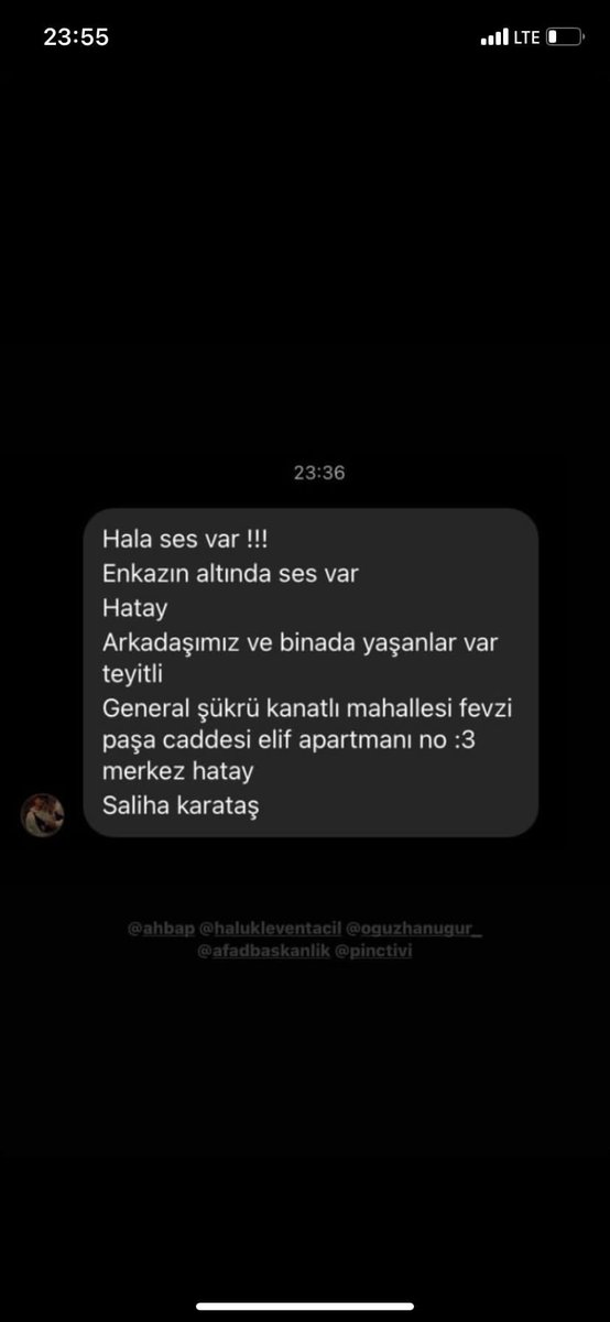 Teyitli bilgi. Lütfen yardım edin. Kurtarılan arkadaşımın komşuları.<a href="/PincTivi/">PincTv</a> <a href="/BabalaTv/">BaBaLa TV</a> <a href="/ahbap/">Ahbap</a> <a href="/haluklevent/">Haluk Levent ( Ahbap Ekibi )</a> <a href="/ProfDemirtas/">Özgür Demirtaş</a> Ne olur paylaşın.