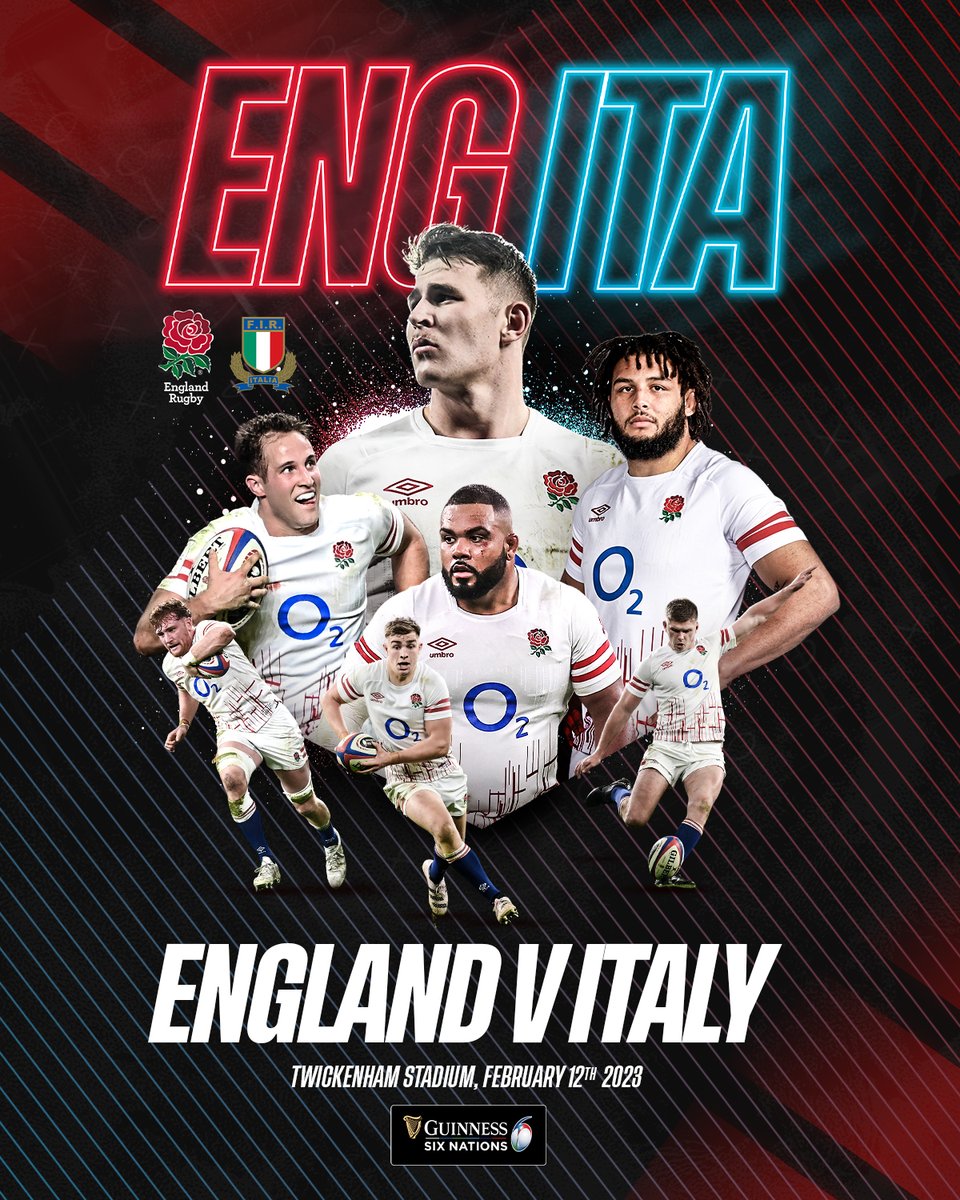 EnglandRugby's tweet photo. 𝐈𝐭'𝐬 𝐠𝐚𝐦𝐞 𝐝𝐚𝐲! 👊

#ENGvITA https://t.co/JIneGOTVSL