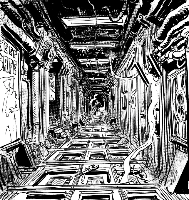 Just the inks. Hoping to let loose like this more often, it's nice leaving the ruler behind https://t.co/yOGicbKlq7 