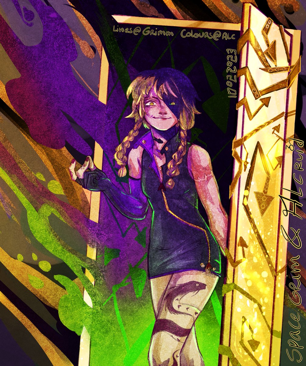 alcruid's tweet photo. #medusagorgon with @space_grimm for #souleater @ResBangMod a #dorohedoro au! https://t.co/sNtoNCzIvN