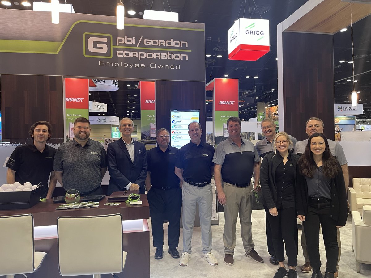 PBIGordonTurf's tweet photo. That's a wrap on the @GCSAA Conference & Trade Show! Thanks to all our partners, customers, and friends who stopped by to visit us. It's going to be a great year! #PBIGordonTurf #AskTurfExperts #GCSAAConference https://t.co/5ZClIhKNMi