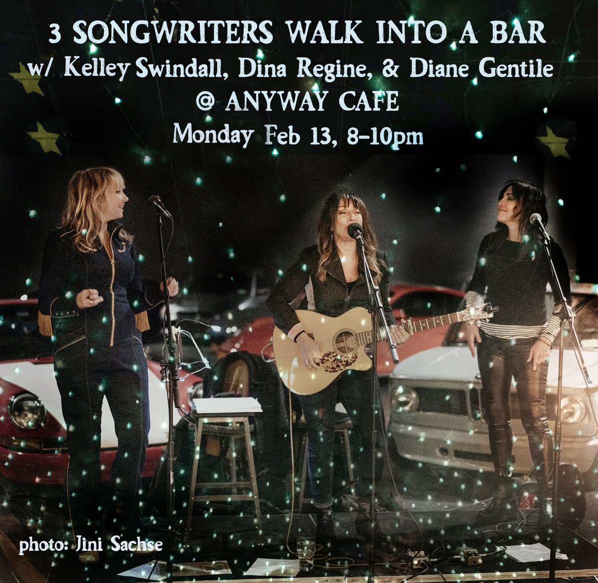 dinaregine's tweet image. Monday, Feb 13, we're doing a lil pre-Valentines show at Anyway Cafe,  LES NYC. Gorgeous food and infused vodkas, it's a good hang at a super sweet little spot. 
Come join us. Cash only
#KelleySwindall &amp;amp; @dgentilemusic