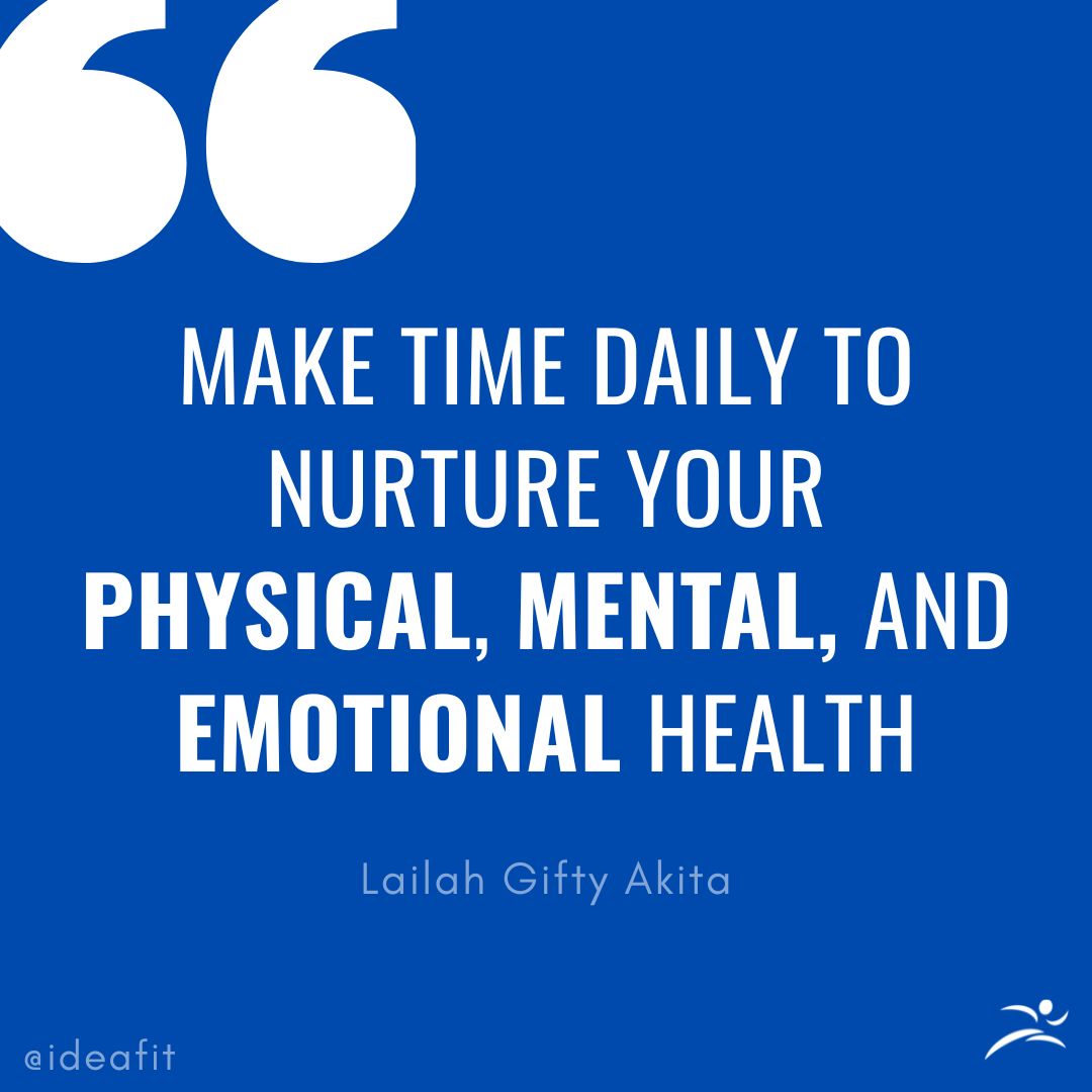 ideafit's tweet photo. Daily reminder to make time for your health 💡
#ideafit https://t.co/HdPvqKknlN
