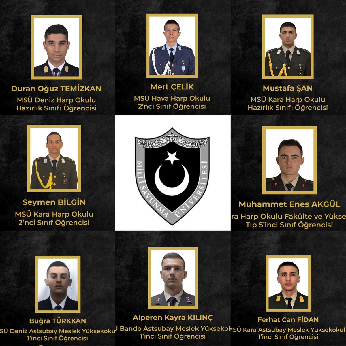 Bu dünyada bir nesneye yanar içim, göynür özüm,
Yiğit iken ölenlere, gök ekini biçmiş gibi.

Ruhlarınız şad olsun...
