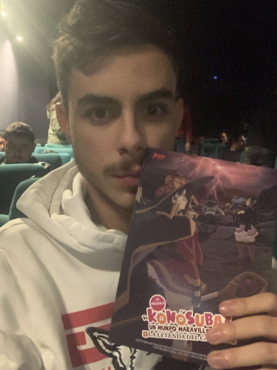 pepotaku18's tweet photo. Tras muchos meses esperando
y de haver visto las 2 temporadas
Por fin de los requete porfines estoy en el @pcineestudio de Madrid preparado para reir y requete reir con la pelicula de Konosuba 😎👍
#KonosubaLaLeyendaDelCarmesi
#Kazuma #Aqua #Megumin #Darkness #Chomosuke https://t.co/oWqEU4HvSN
