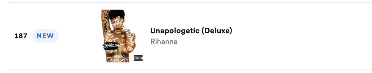 Mf On Twitter Rt Fentystats Rihanna S Unapologetic Debuts At On The Us Spotify