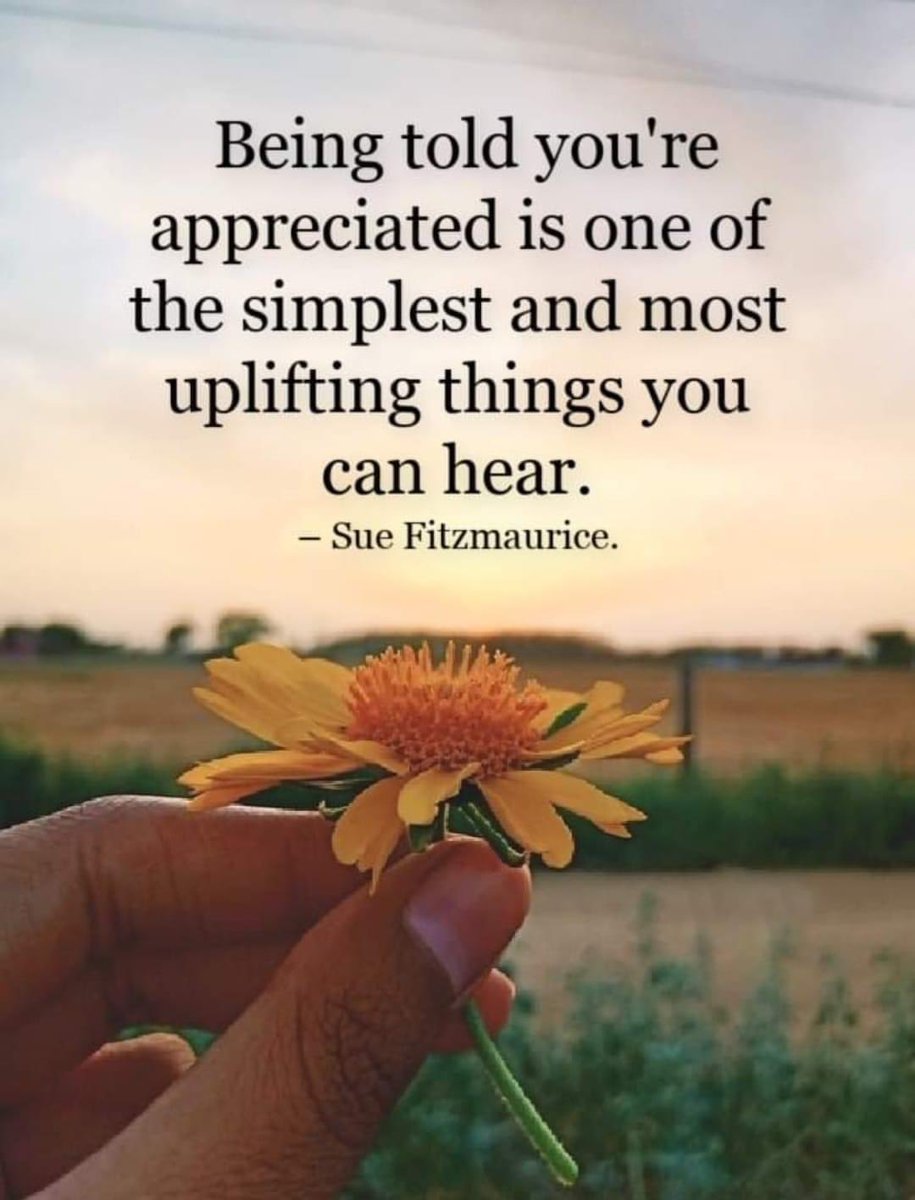 Tell someone you appreciate them.  Words mean things.