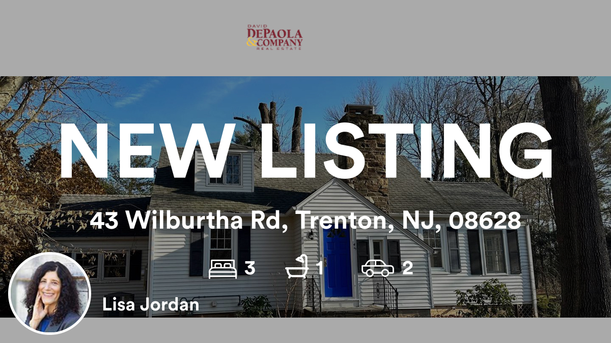 🛌 3 🛀 1 🚘 2
📍 43 Wilburtha Rd, Trenton, NJ, 08628

Our agent’s latest listing on RateMyAgent

rma.reviews/IFfRwiliH1rA

...
#ratemyagent #realestate #David_DePaola_and_Company