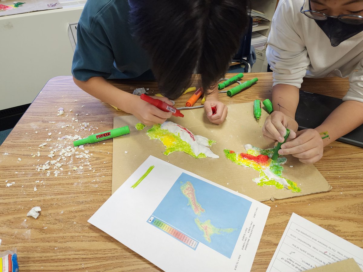 Teaching students about topography maps via a more hands-on experience gave my more kinesthetic learners a chance to deepen their understanding. It's even better when students choose a country close to my heart! #experientiallearning #CAinspires #mappingskills #pyp