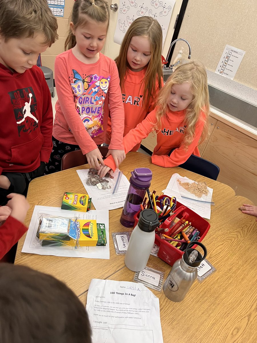 miss_vanassche's tweet photo. Happy 100th day of learning! We are continuously amazed by these spectacular Kinders! They have accomplished so much in the last 100 days and we are excited to continue our journey together. Keep it up Kinders! @GEDSB @PrincipalLove1 @HESGEDSB https://t.co/5n1id9dJ0Z