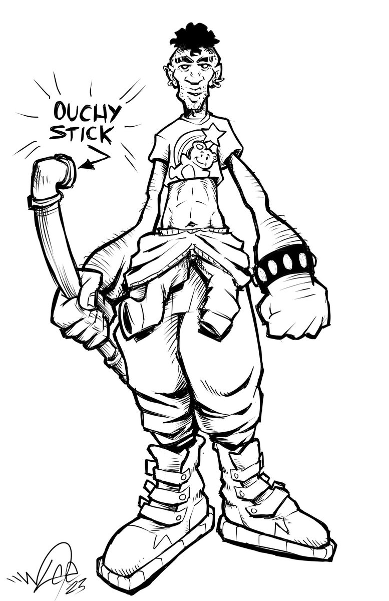 MarshComics's tweet photo. New character I’m working on for a comic idea! Day 1 of #100daysofmakingcomics https://t.co/grmyO9304V