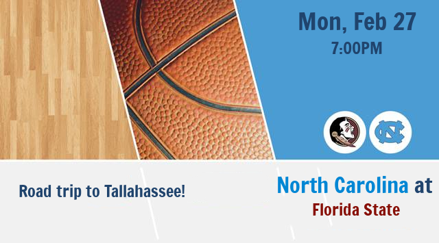 JaxTarHeels's tweet photo. 👉TOMORROW (Sat, Feb 11) is the last day to get your tickets for the FSU game in Tallahassee. Pick your package and make your purchase online today! #GoHeels #BeatFSU- https://t.co/OqIlaP0DZF https://t.co/V0WFb3UHdh