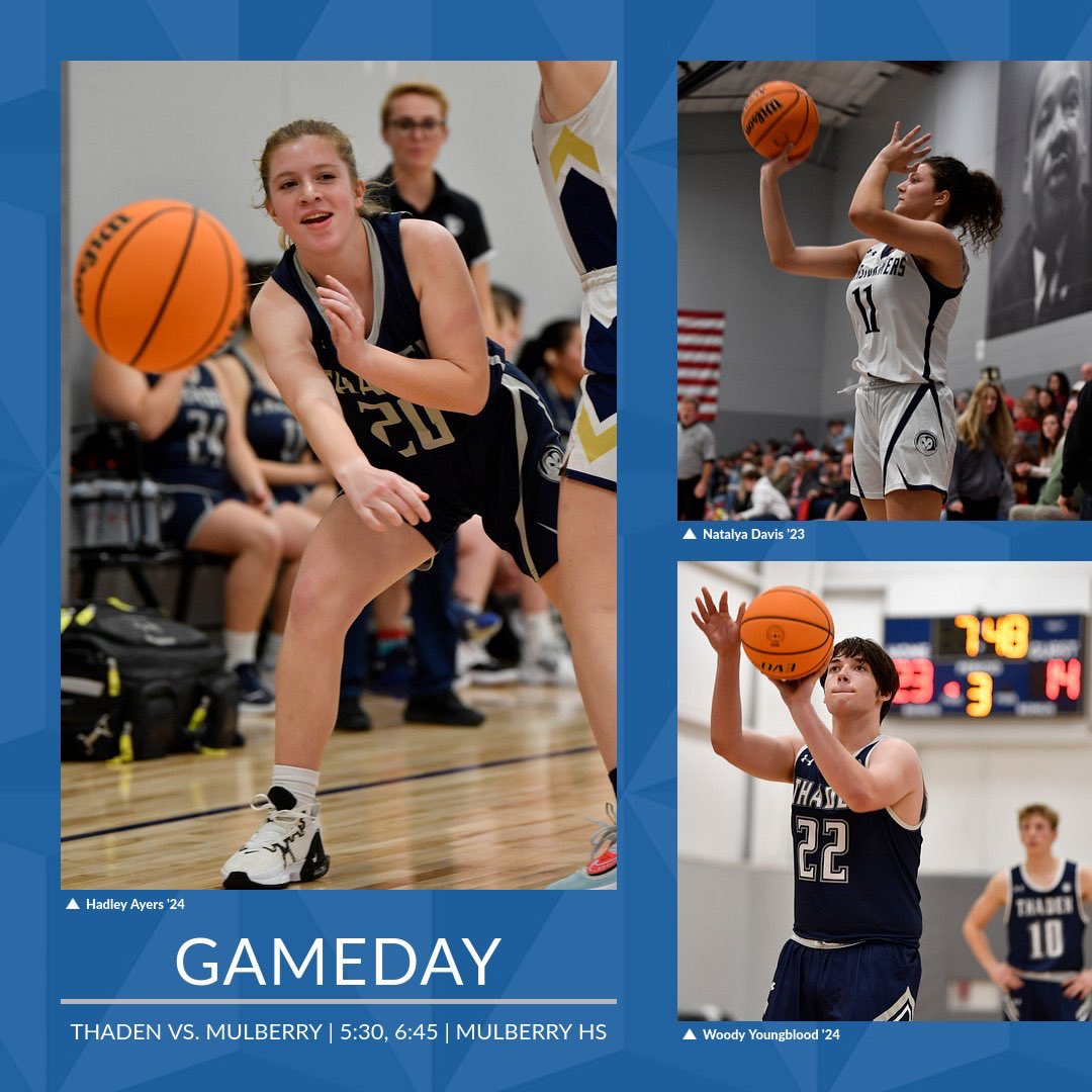 Our last game of the regular season is tonight @ Mulberry! Sr. Girls @ 5:30, Sr. Boys @ 6:45. #ThadenHoops #FeartheOwl #GoStormers #CStFlyers #TogetherWeFly