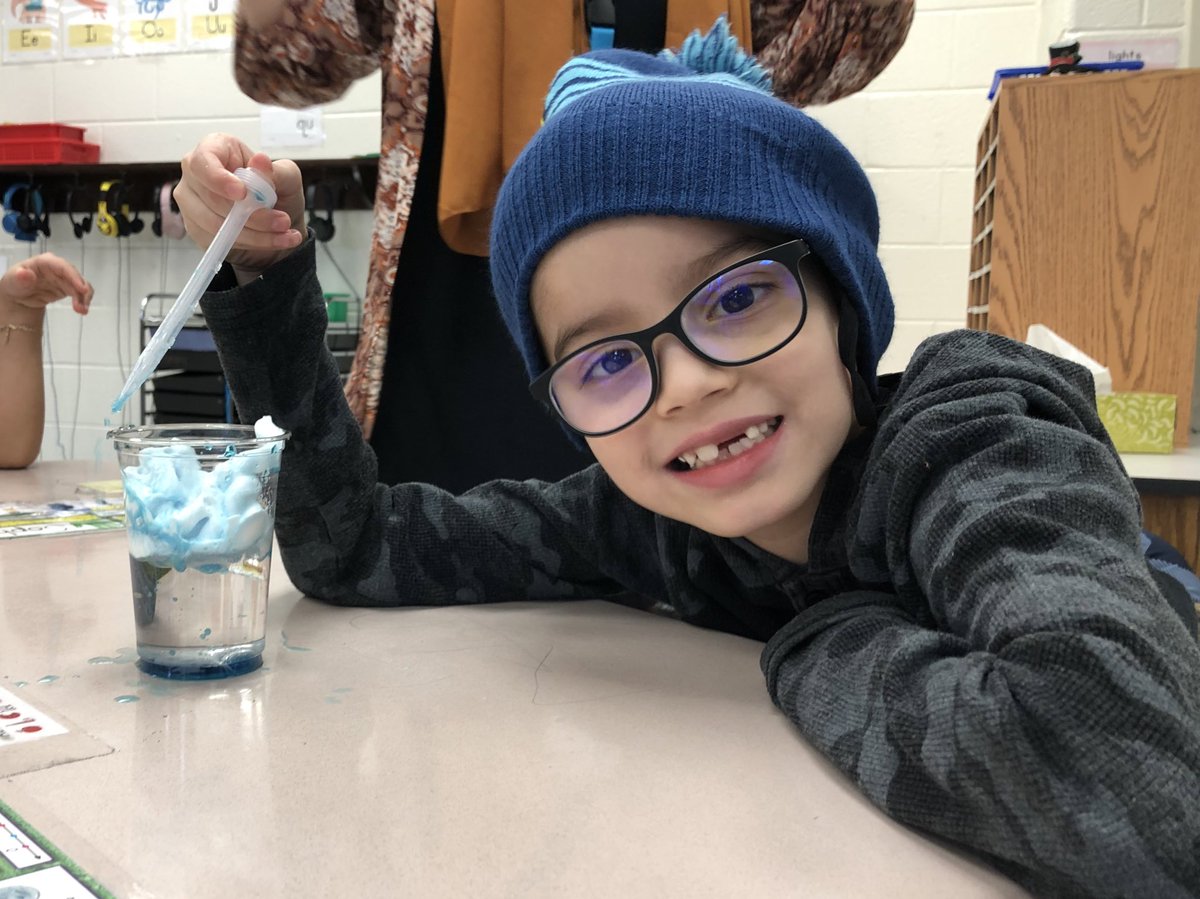 Our scientists learned so much about precipitation with their rain clouds in a cup 🧪🌧