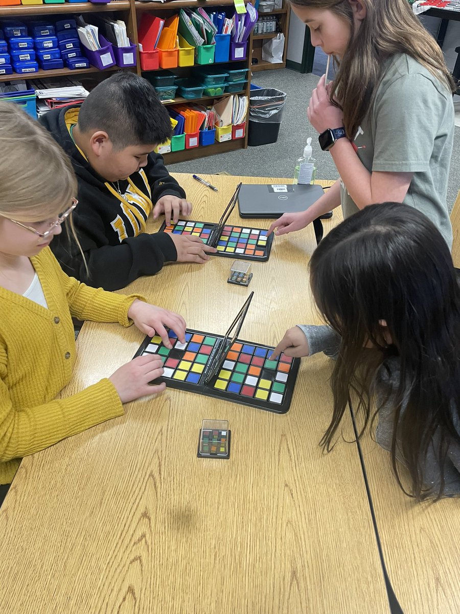 ms_bristow's tweet photo. TAG students ending their week with a friendly game of visual/spatial reasoning and problem solving! #RubiksRace #1SEP https://t.co/djgGir9eP1