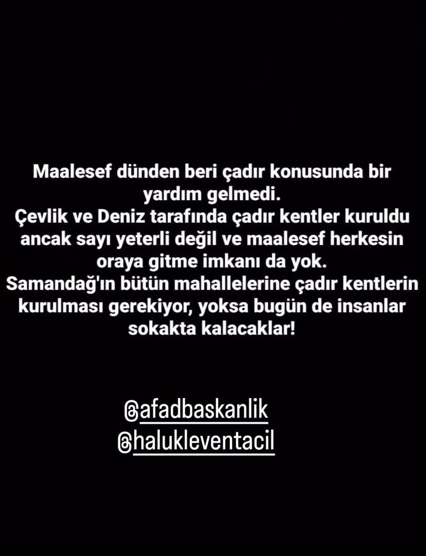 Pnar73317903's tweet photo. ⁦@haluklevent⁩ ⁦@AFADBaskanlik⁩ ⁦@ahbap⁩ ⁦@OguzhanUgur⁩ ⁦@PincTivi⁩ ⁦@BabalaTv⁩ https://t.co/edH6zXoElK